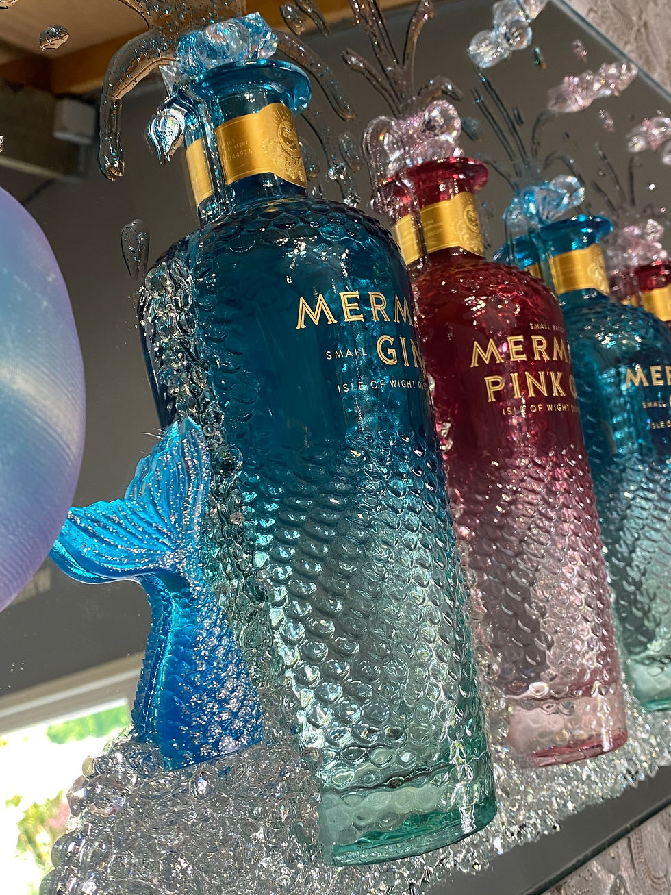 Thumbnail: Mermaid Gin Collection 3D Art Glass Mirrored Picture