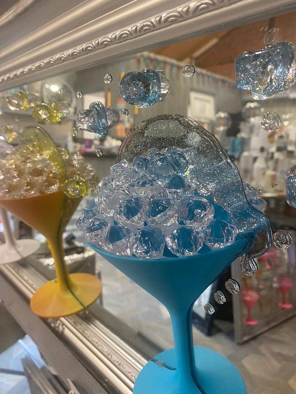 Thumbnail: Martini Glass Collection 3D Art Mirrored Picture - Special Edition