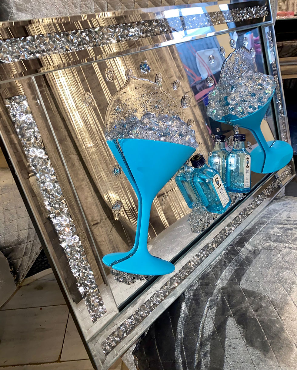 Thumbnail: Bombay Sapphire Mini Gin 3D Art Mirrored Picture