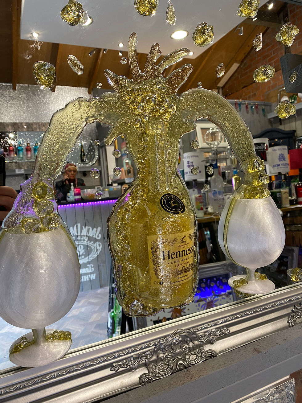 Thumbnail: Hennessy Brandy 3D Art Mirrored Picture