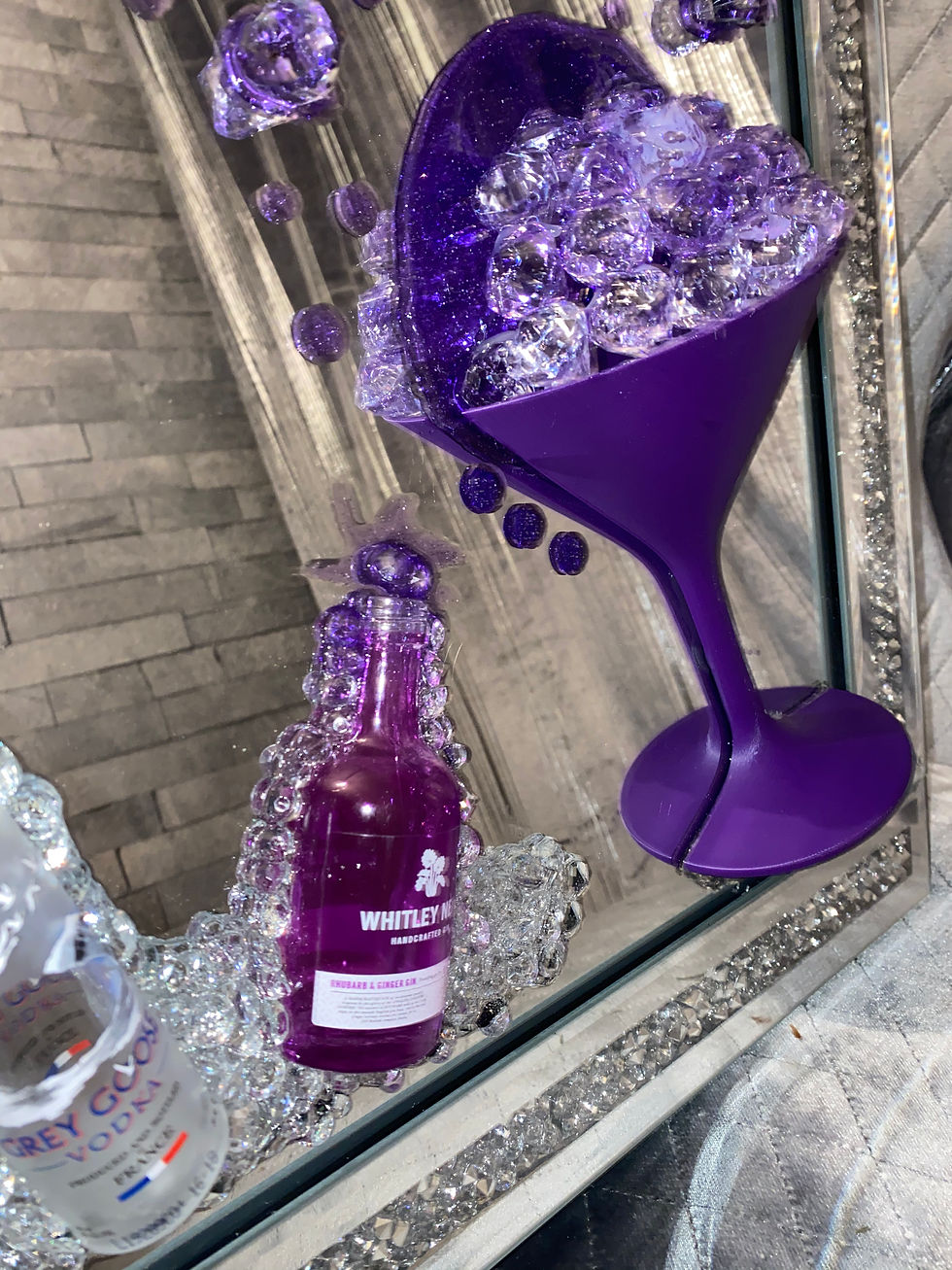 Thumbnail: Grey Goose / Whitney Gin Miniature 3D Art Mirror Picture