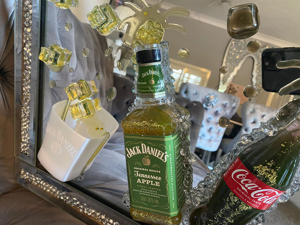 Thumbnail: Jack Daniels Apple Mini 3D Art Mirrored Picture