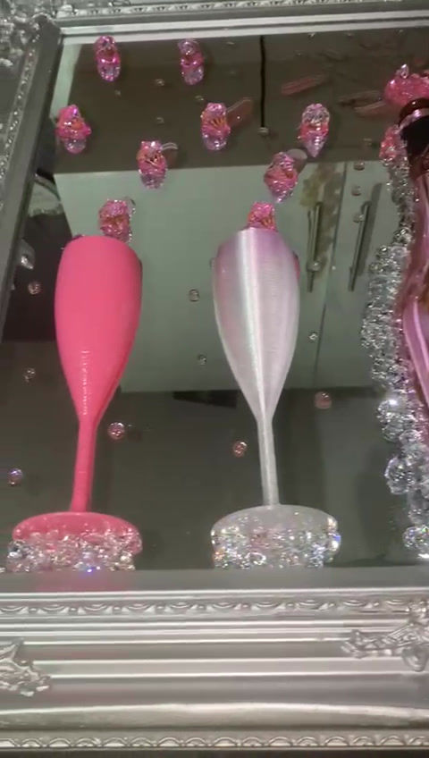 Thumbnail: Armand De Brignac Rose Ace of Spades 3D Art Mirrored Picture