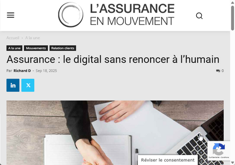 Article in "L'Assurance en Mouvement"🗞️
