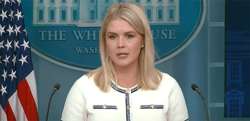 Karoline Leavitt says ABC News should DELETE their story about Iran sending drones to California