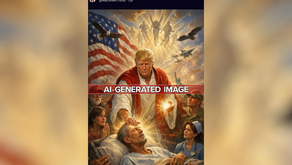 Trump takes down image from social media that depicted him as Jesus-like figure
