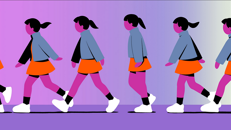 What it looks like when everyone stops thinking. They all walk, talk, dress, and do the same thing because no one thinks anymore.