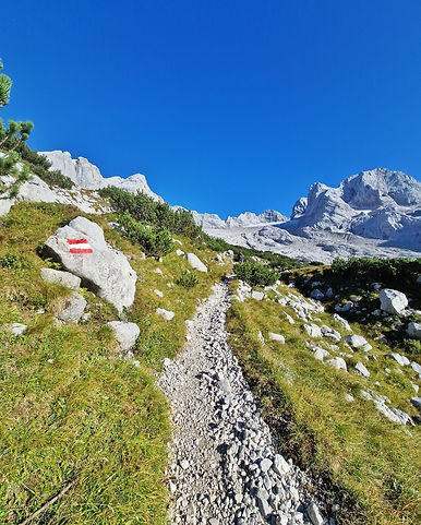 traumhafter Steig bis zur Hütte