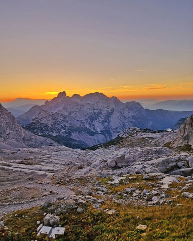 wunderschöner Sonnenuntergang bei der Adamekhütte