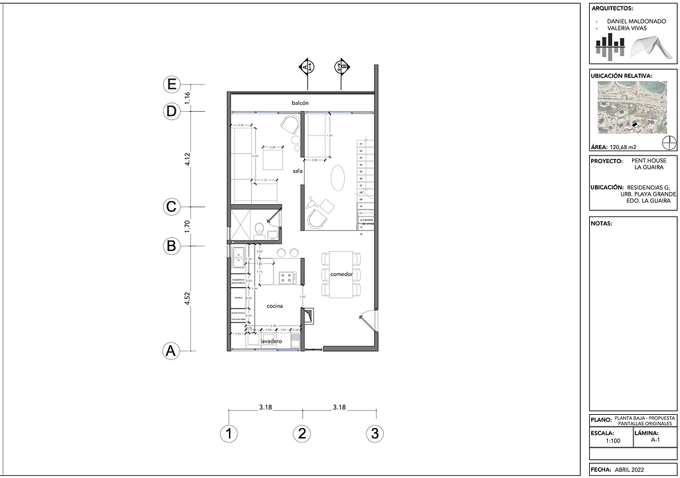 A1 PLANTA BAJA - PANTALLAS ORIGINALES