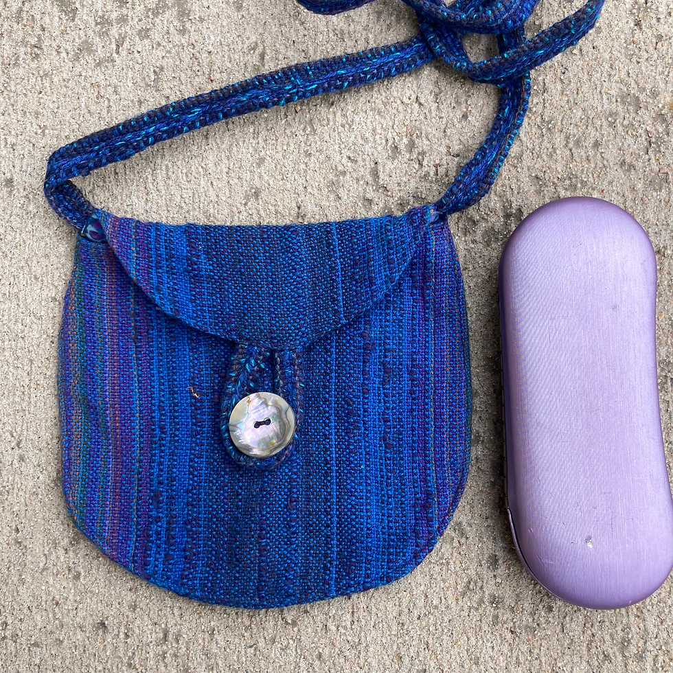 Blue Peacock SMALL Purse