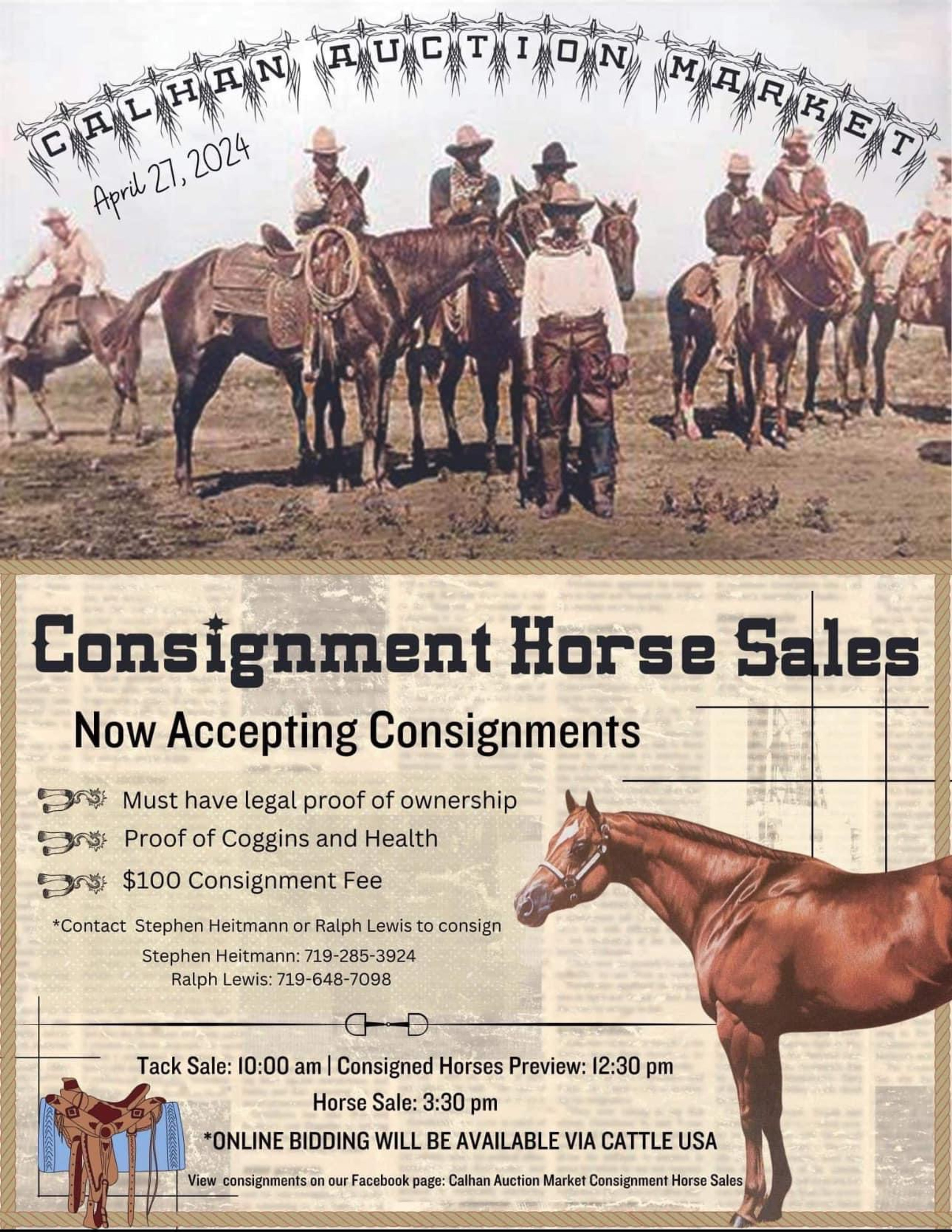 HORSE SALE Calhan Auction Market, Inc.
