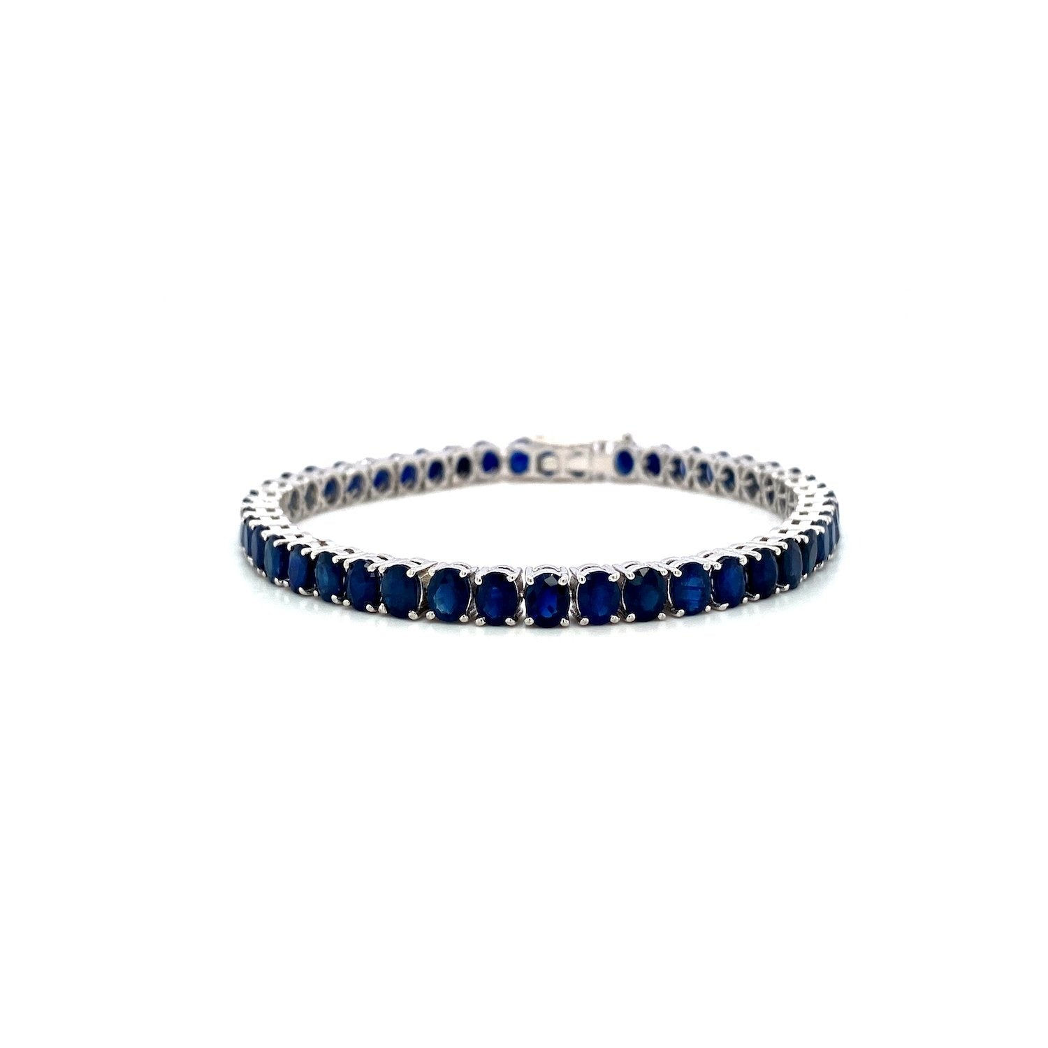 Sapphire Bracelet in 925 Sterling Silver-691