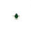 Thumbnail: Emerald and Diamond Ring in 18K White Gold-345