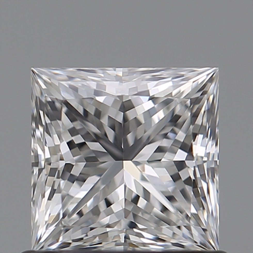 Gia Lab Certified Princess Cut 0.71 Carat E Vs2 Loose Diamond