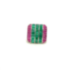 Multi Colour Stones Ring in 925 Sterling Silver-1015