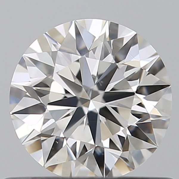 Natural Gia Certified Round 0.57 Carat H VS2 Loose Diamond