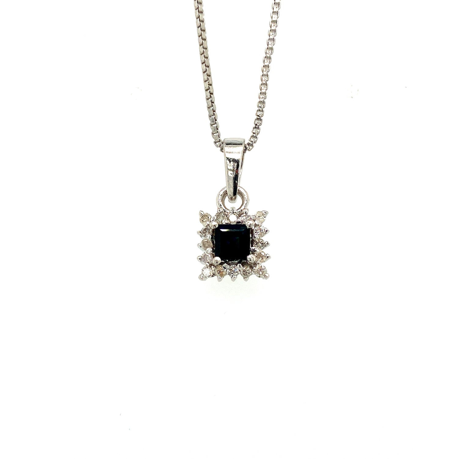 Sapphire Pendant in 925 Sterling Silver-1561