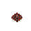 Thumbnail: Garnet Ring in 925 Sterling Silver - Cluster Setting Promise Ring-1267