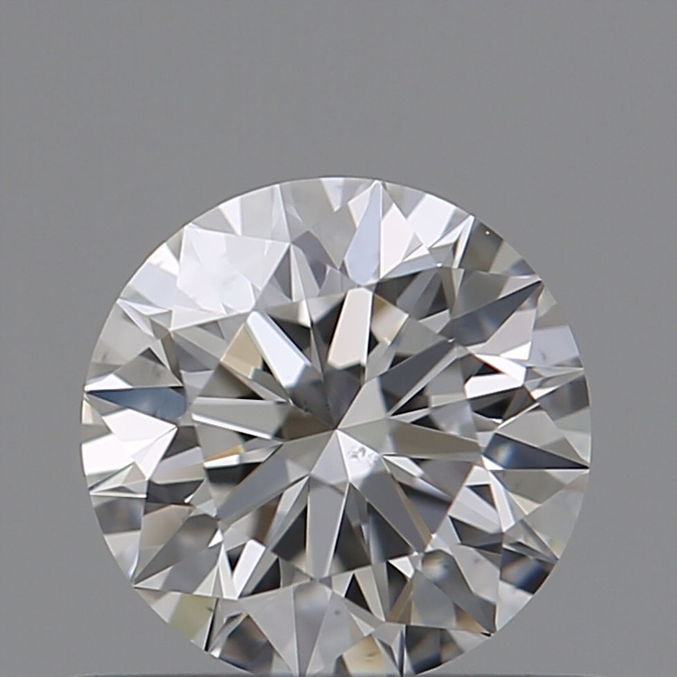 Natural Gia Certified Round 0.51 Carat F VS2 Loose Diamond