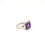 Thumbnail: Amethyst Ring in 925 Sterling Silver - Light weight statement ring-1334