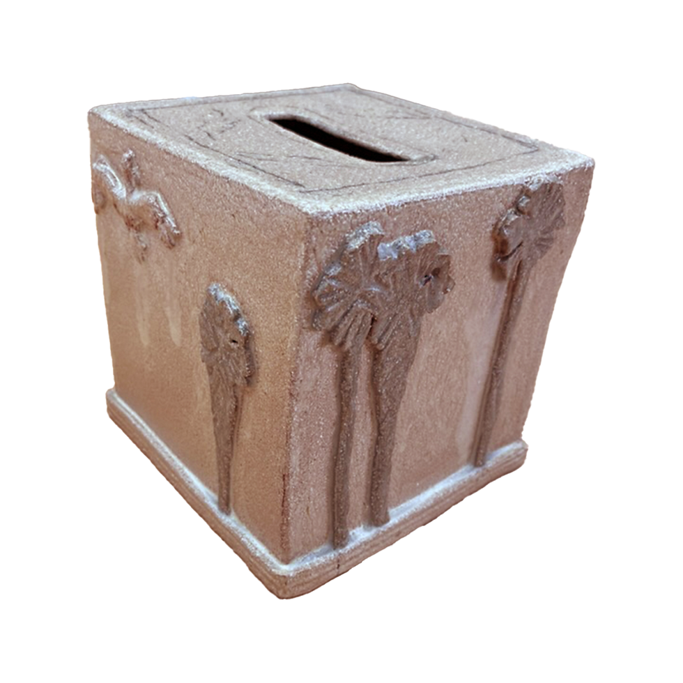 Thumbnail: RUSTIC TISSUE HOLDER - palm pelican