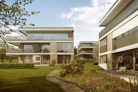 Gesamte Planung der Gebäudetechnik: Sanitär- & Heizung- & Lüftung von den MFH Wannen in Wiesendangen.