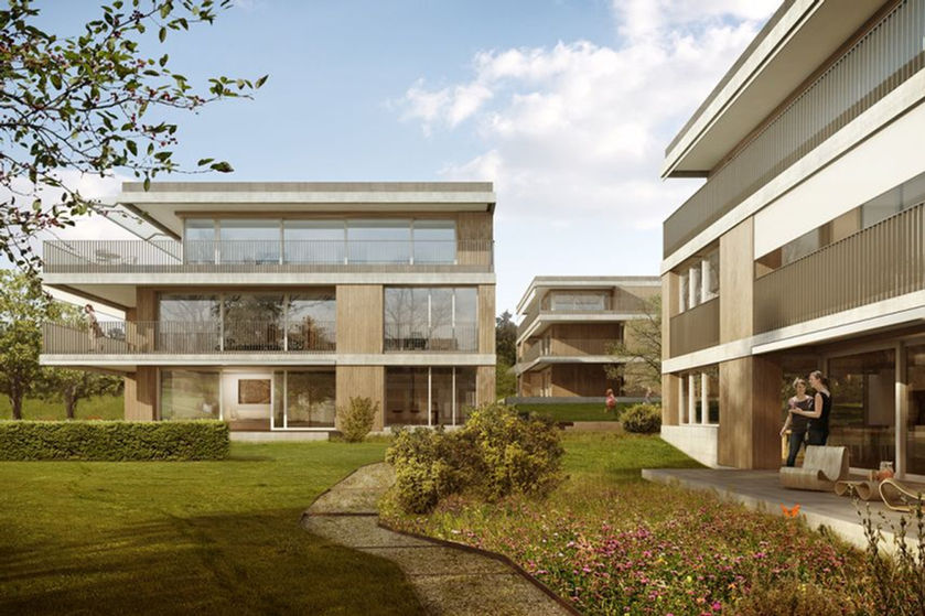 Gesamte Planung der Gebäudetechnik: Sanitär- & Heizung- & Lüftung von den MFH Wannen in Wiesendangen.