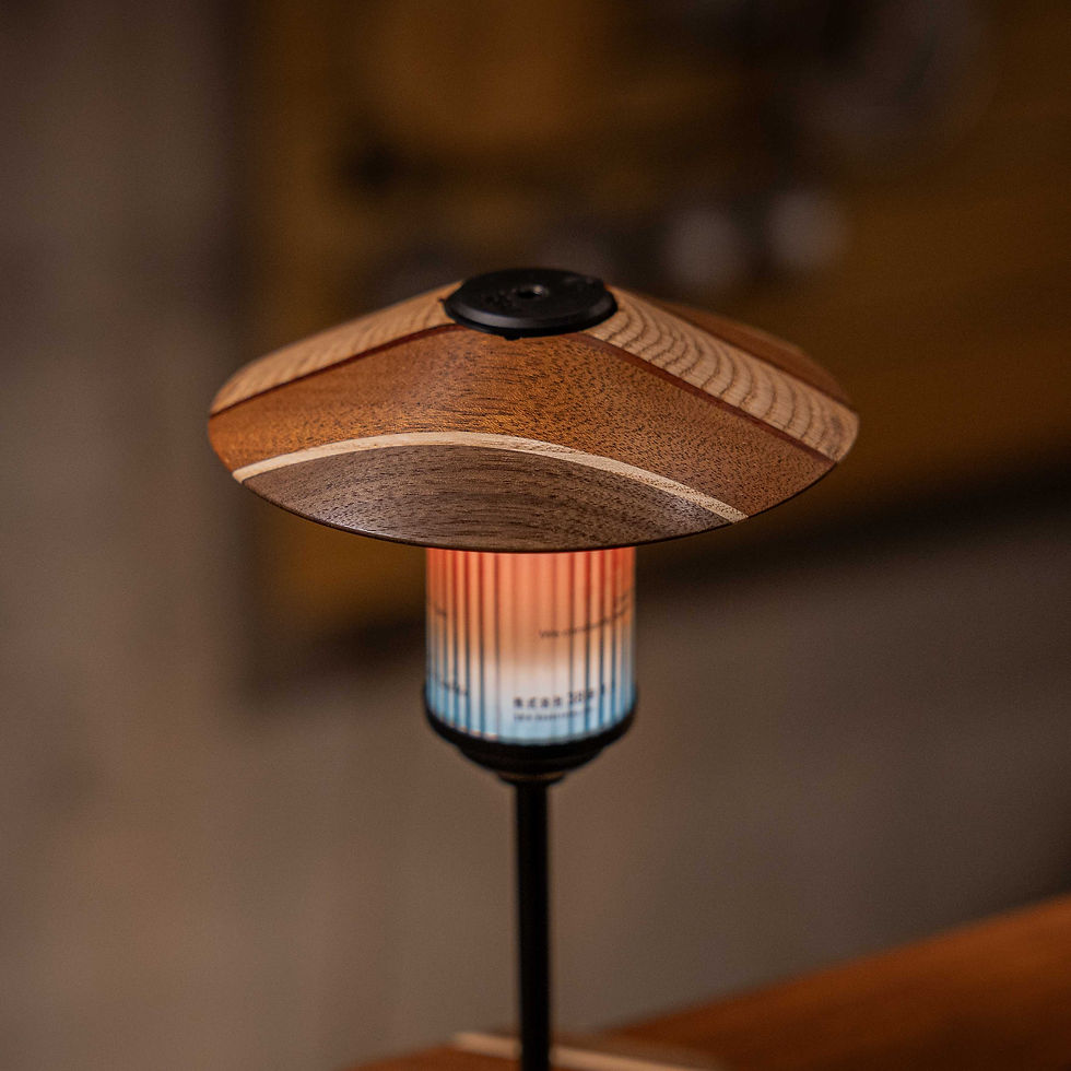 縮圖： Makana 手工實木燈罩 復古拼花)
