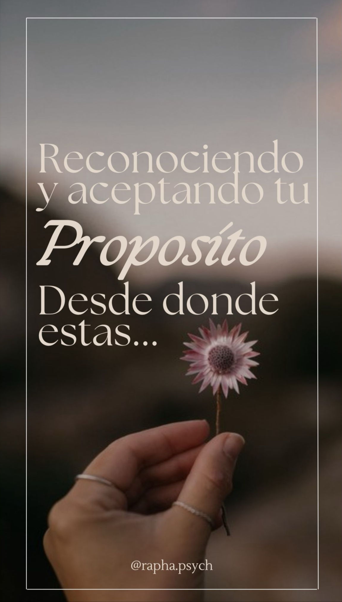 Reconociendo y Aceptando tu Proposito Desde Donde Estas