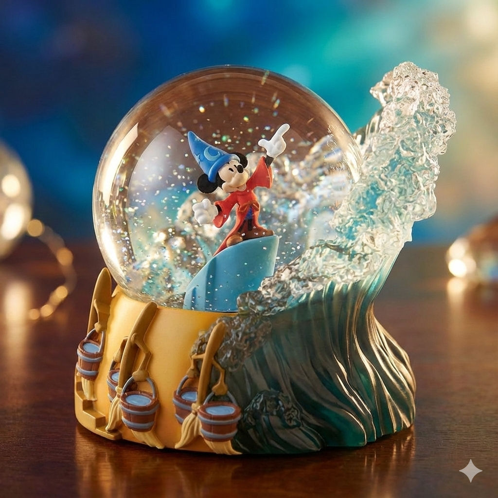 Fantasia - Boule à neige - Mickey Mouse - Taille moyenne