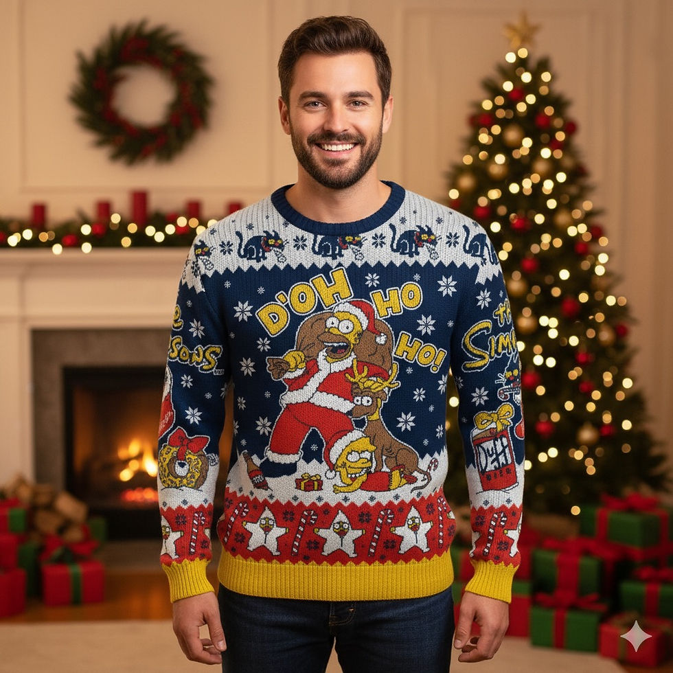 Die Simpsons - Weihnachtspullover 2Motive D'oh Ho Ho