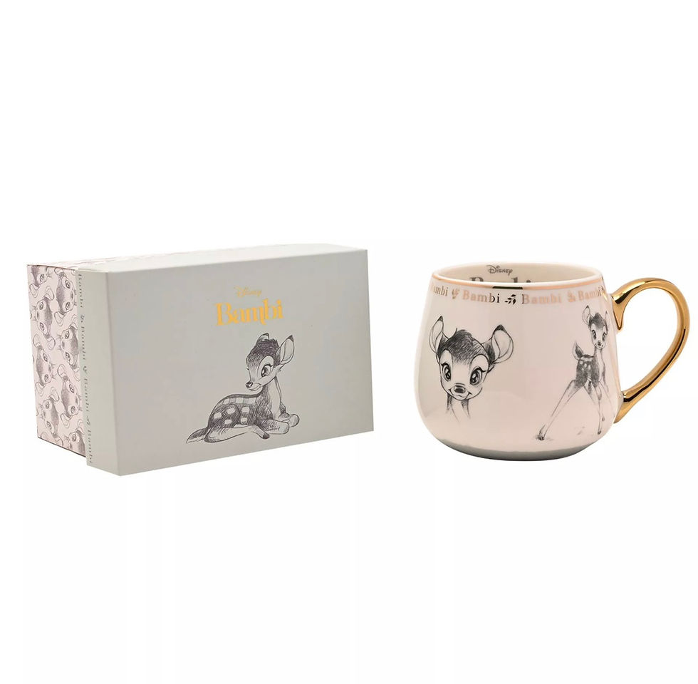 Miniature : Mug Bambi Premium Or avec Décoration et Emballage Cadeau