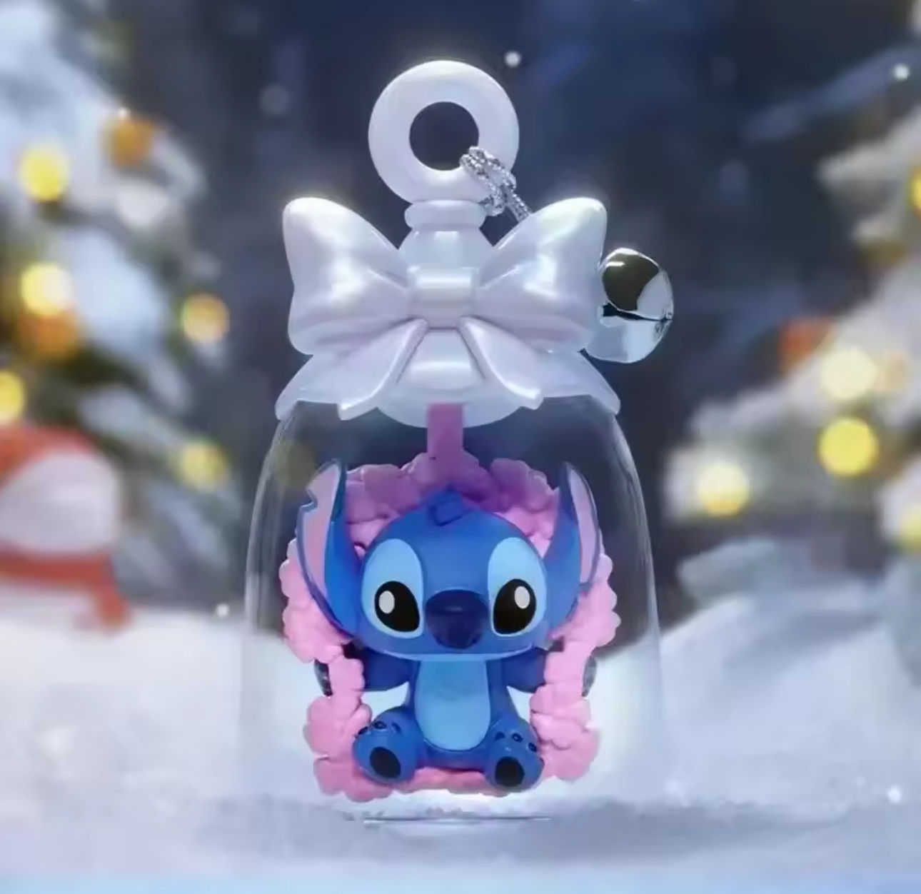 POP MART - Cloche Disney 3 - Boîte surprise, Stitch, Cloche de Noël Donald Duck Co.