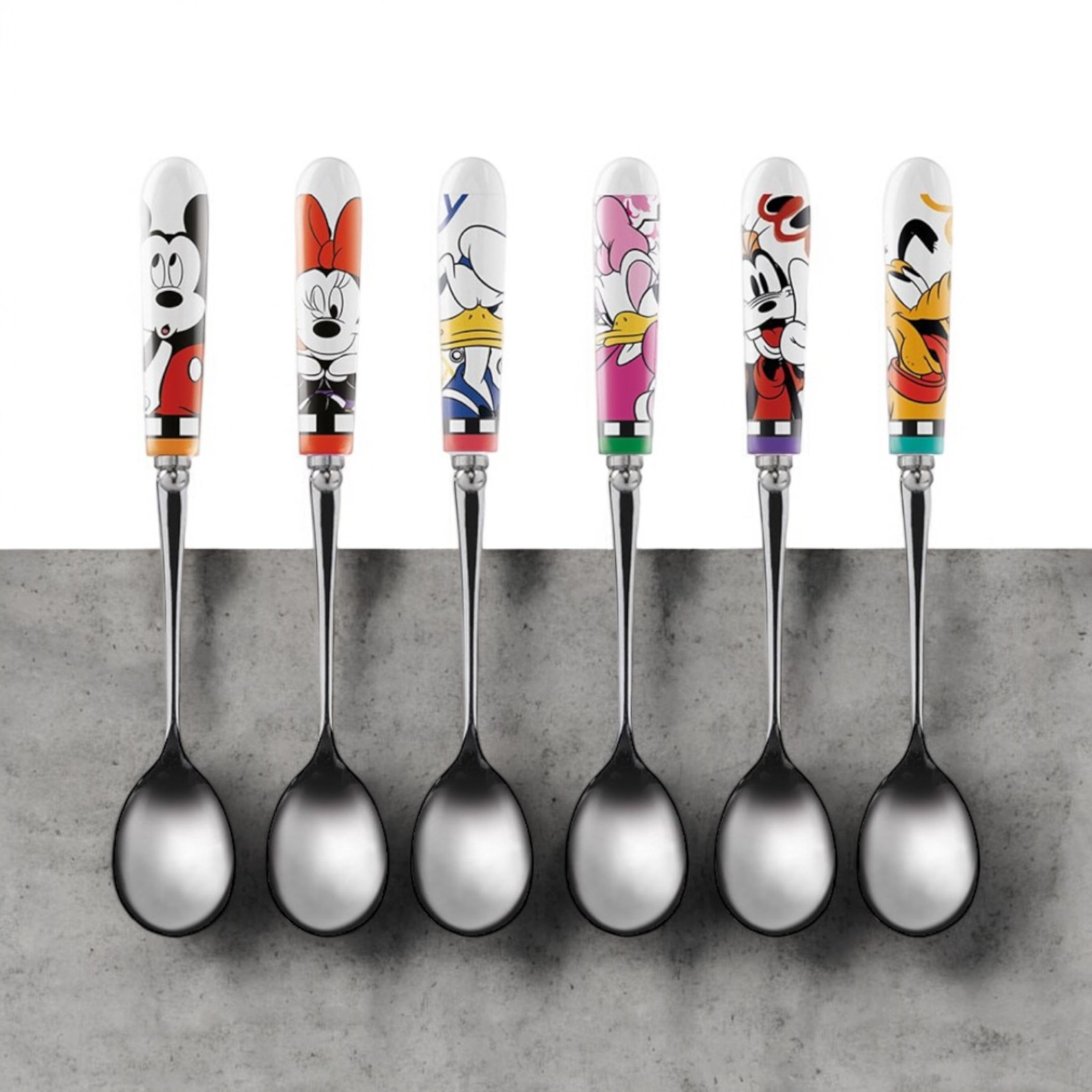 Löffel 6er Set Porzellan Mickey Maus & Friends Disney 