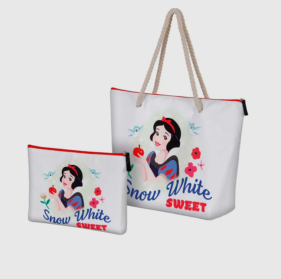 Miniature : Sac fourre-tout Disney Blanche-Neige, sac de plage, blanc