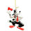 Miniature : Pendentif de Noël vintage années 60 avec un Père Noël Goofy, 11 cm