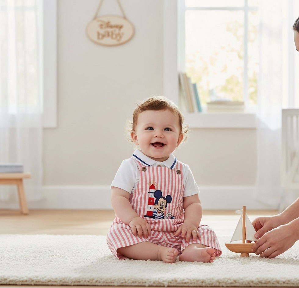 Miniaturbild: Mickey Mouse Latzhose und Oberteil-Set für Babys Disneyland Paris 