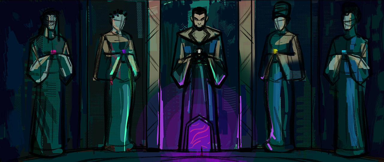 Concept art for Shadow Boxers The Path of Light