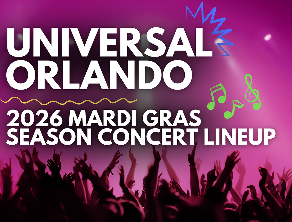 Universal Orlando - 2026 Mardi Gras Season Concert Lineup
