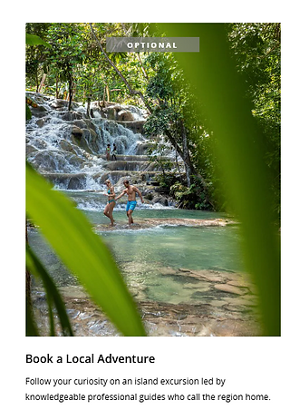 Information about booking local adventures.