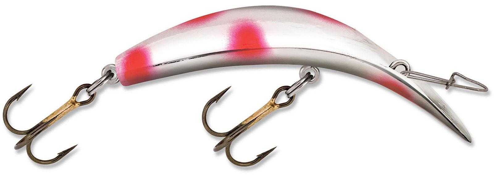 Kwikfish X-Treme - Silver Fluorescent Red Dots