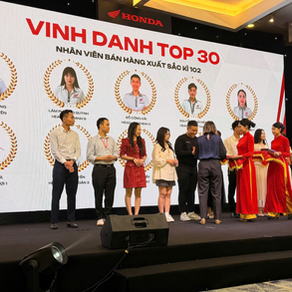 Xin chúc mừng anh Đoàn Sơn Hà đã 2 năm liên tiếp đạt TOP 30 nhân viên bán hàng xuất sắc nhất của Honda Việt Nam!