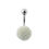 サムネイル： WHITE PEARL BALL BELLY RING