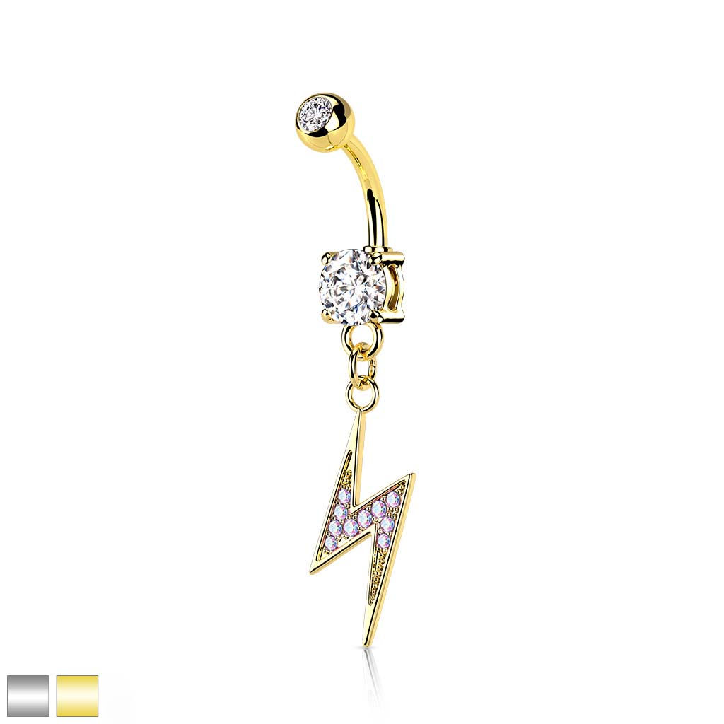Lightening Bolt Belly Ring