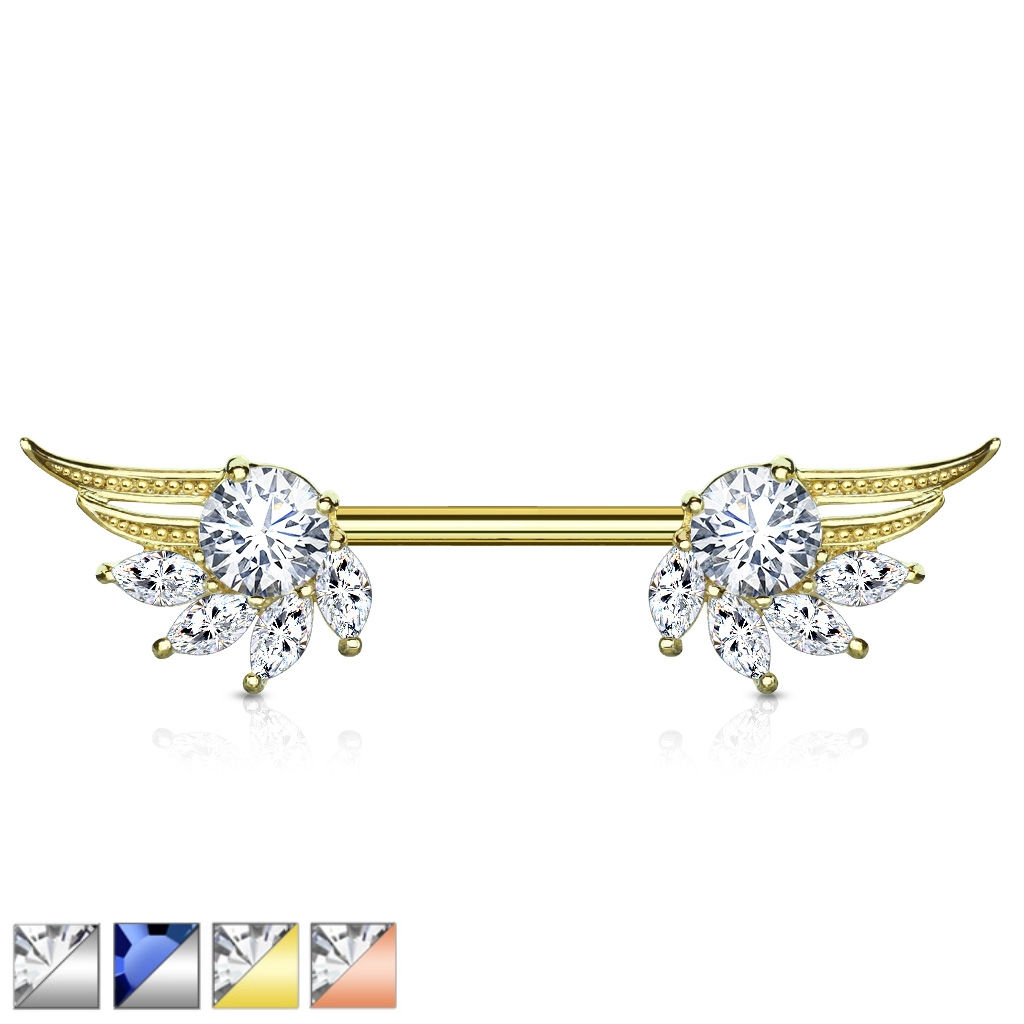 DIAMOND ANGEL WINGS NIPPLE BAR