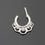Thumbnail: 14G CUBIC ZIRCONIA LOOP SILVER SEPTUM RING