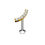 Miniature : YELLOW GOLD CURVE DIAMOND MONROE LABRET CARTILAGE STUD