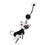 サムネイル： Black 925 Sterling Silver Cat Belly Ring