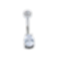 Silver Diamond Pear Belly Ring
